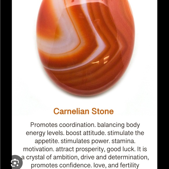 Carnelian Heart Necklace Pendant - Picture 5 of 5